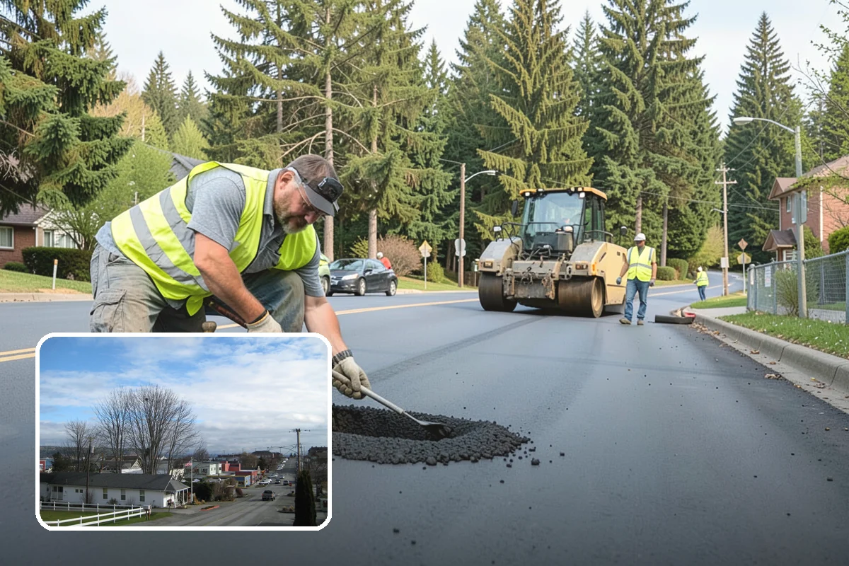 Curb Ramp Construction in Langley, Island County, WA - Meets PROWAG and local ADA transition-plan obligations