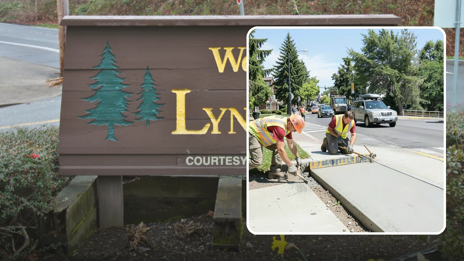 Curb Ramp Construction in Lynnwood, Snohomish County, WA - ADA-compliant curb ramp construction that brings pedestrian crossings into current PROWAG and city standard conformance.