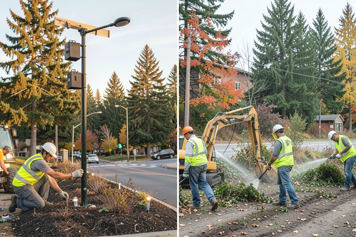 Curb Ramp Construction in Marysville, Snohomish County, WA - Survey existing grades and confirm ramp type against the standard plan