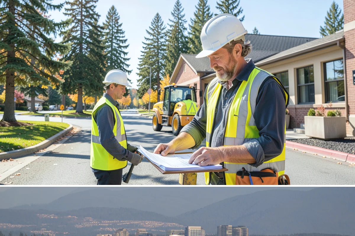 Curb Ramp Construction in Medina, King County, WA - Ramp reconstruction pairs well with the summer paving season so corners and overlays are completed in a single mobilization.