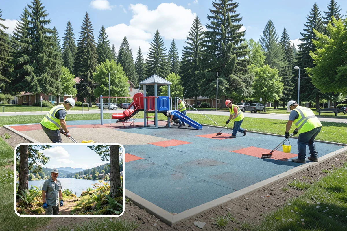 Curb Ramp Construction in Milton, King County, WA - Meets PROWAG and local ADA transition-plan obligations
