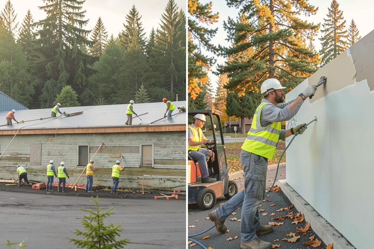 Curb Ramp Construction in Milton, King County, WA - Survey existing grades and confirm ramp type against the standard plan