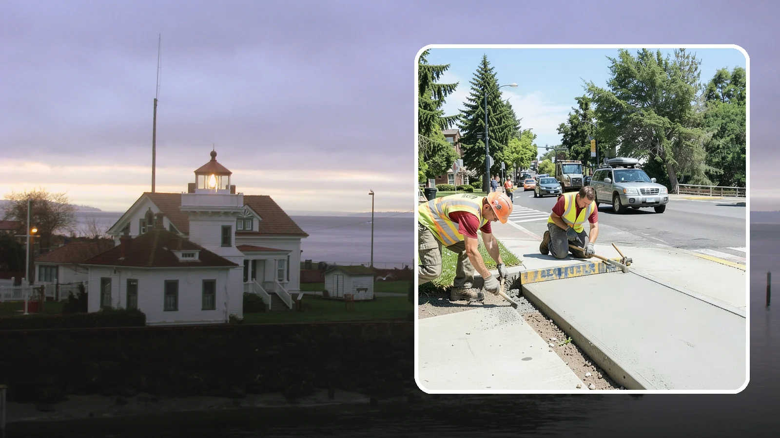 Curb Ramp Construction in Mukilteo, Snohomish County, WA - ADA-compliant curb ramp construction that brings pedestrian crossings into current PROWAG and city standard conformance.
