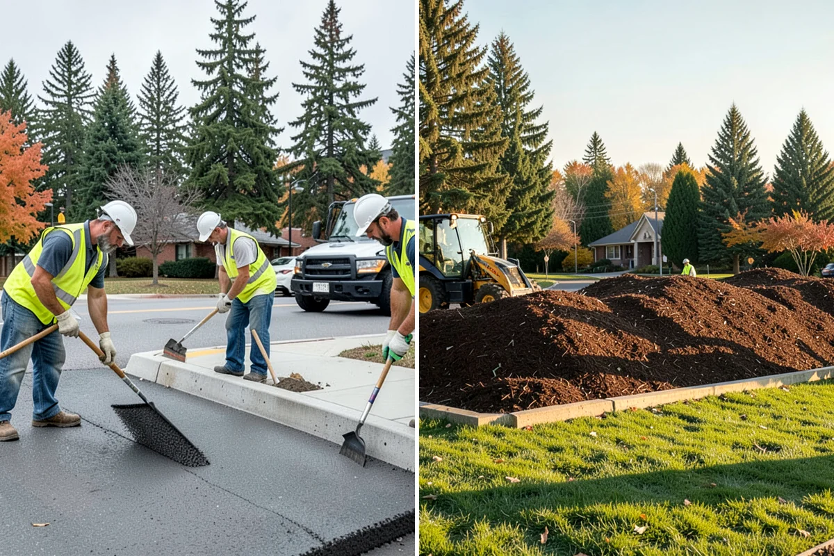 Curb Ramp Construction in Normandy Park, King County, WA - Survey existing grades and confirm ramp type against the standard plan