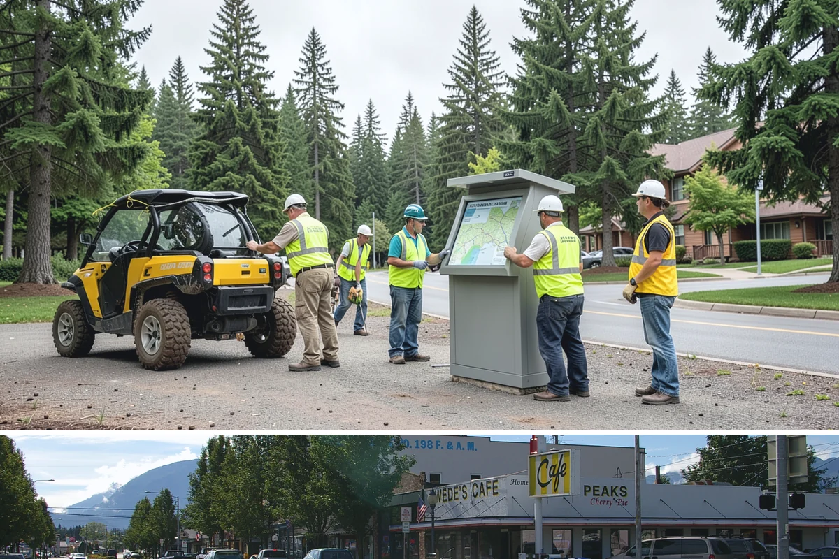 Curb Ramp Construction in North Bend, King County, WA - Ramp reconstruction pairs well with the summer paving season so corners and overlays are completed in a single mobilization.