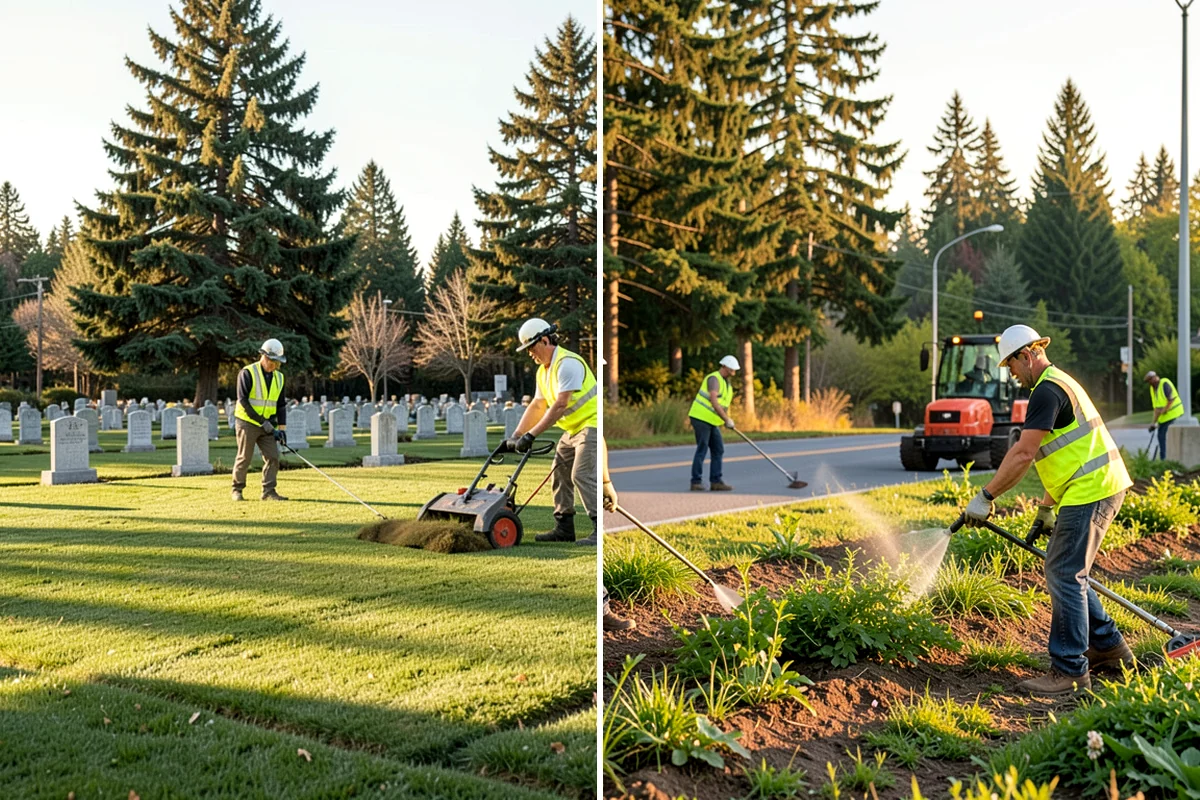 Curb Ramp Construction in Pacific, King County, WA - Survey existing grades and confirm ramp type against the standard plan