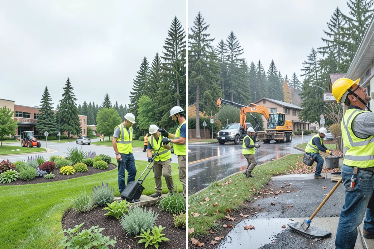 Curb Ramp Construction in Redmond, King County, WA - Survey existing grades and confirm ramp type against the standard plan