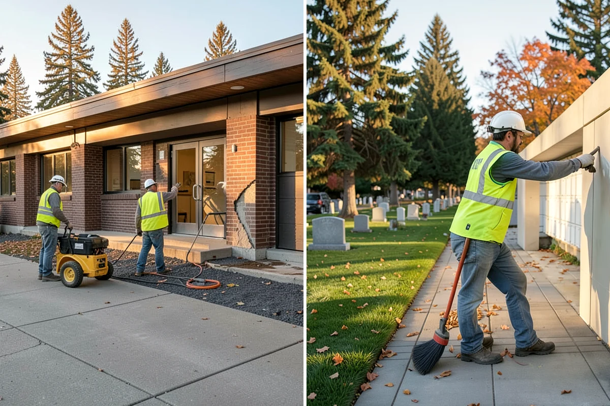 Curb Ramp Construction in Seattle, King County, WA - Survey existing grades and confirm ramp type against the standard plan