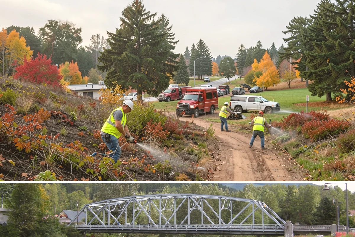 Curb Ramp Construction in Skykomish, King County, WA - Ramp reconstruction pairs well with the summer paving season so corners and overlays are completed in a single mobilization.