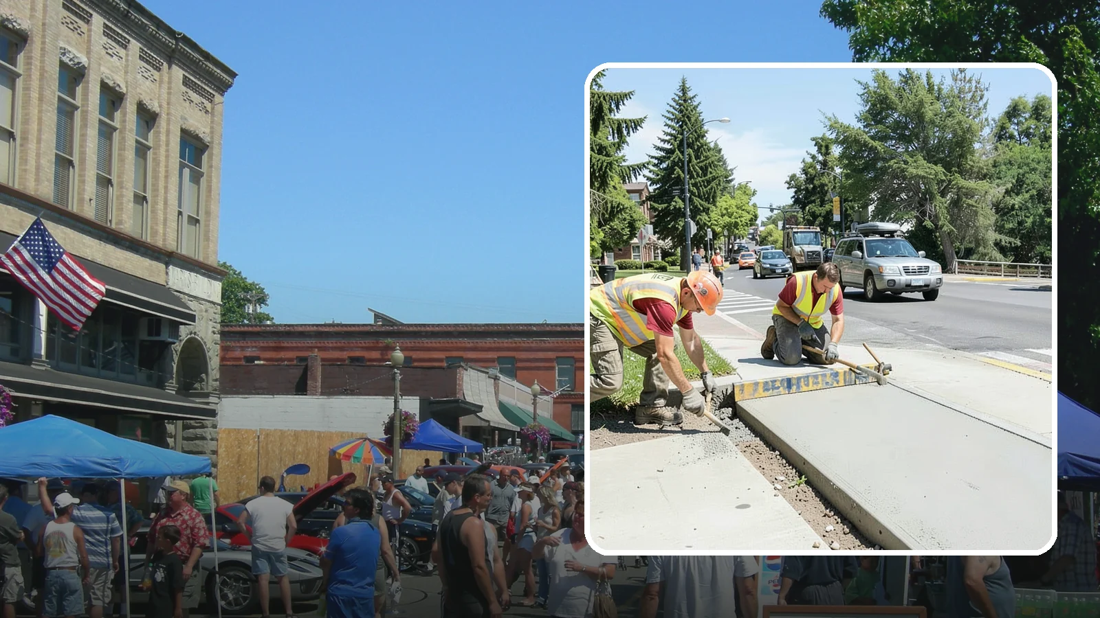 Curb Ramp Construction in Snohomish, Snohomish County, WA - ADA-compliant curb ramp construction that brings pedestrian crossings into current PROWAG and city standard conformance.