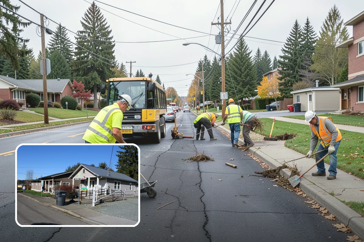 Curb Ramp Construction in South Prairie, Pierce County, WA - Meets PROWAG and local ADA transition-plan obligations