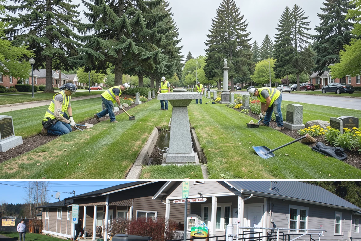 Curb Ramp Construction in South Prairie, Pierce County, WA - Ramp reconstruction pairs well with the summer paving season so corners and overlays are completed in a single mobilization.