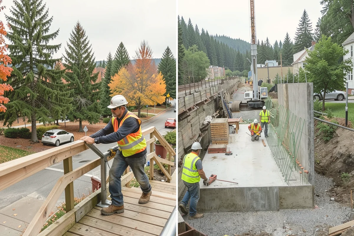Curb Repairs in Algona, King County, WA - Locate failed curb sections and check flow-line grade