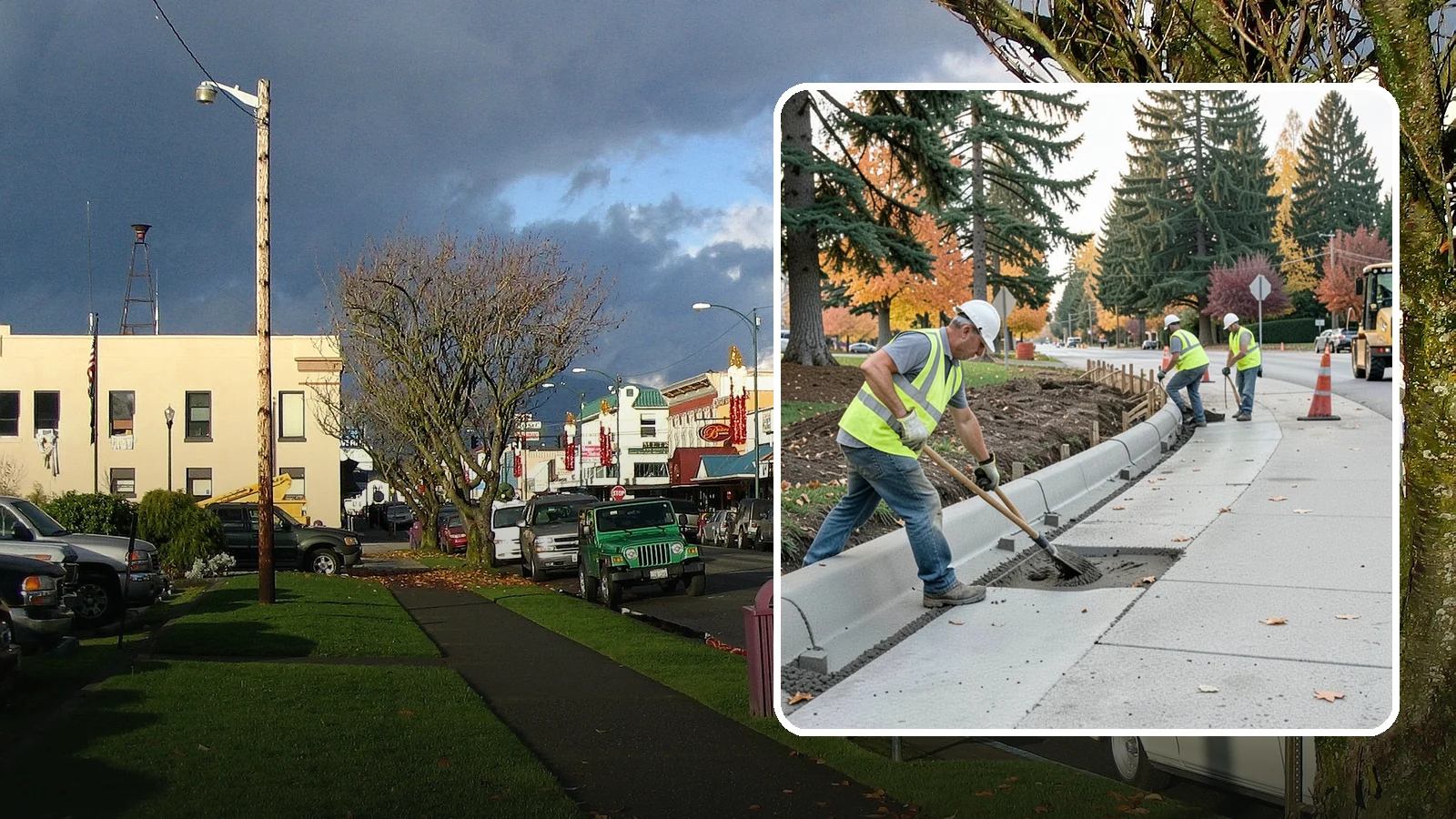 Curb Repairs in Arlington, Snohomish County, WA - Curb and gutter repairs that restore drainage flow lines, edge protection, and roadway definition.