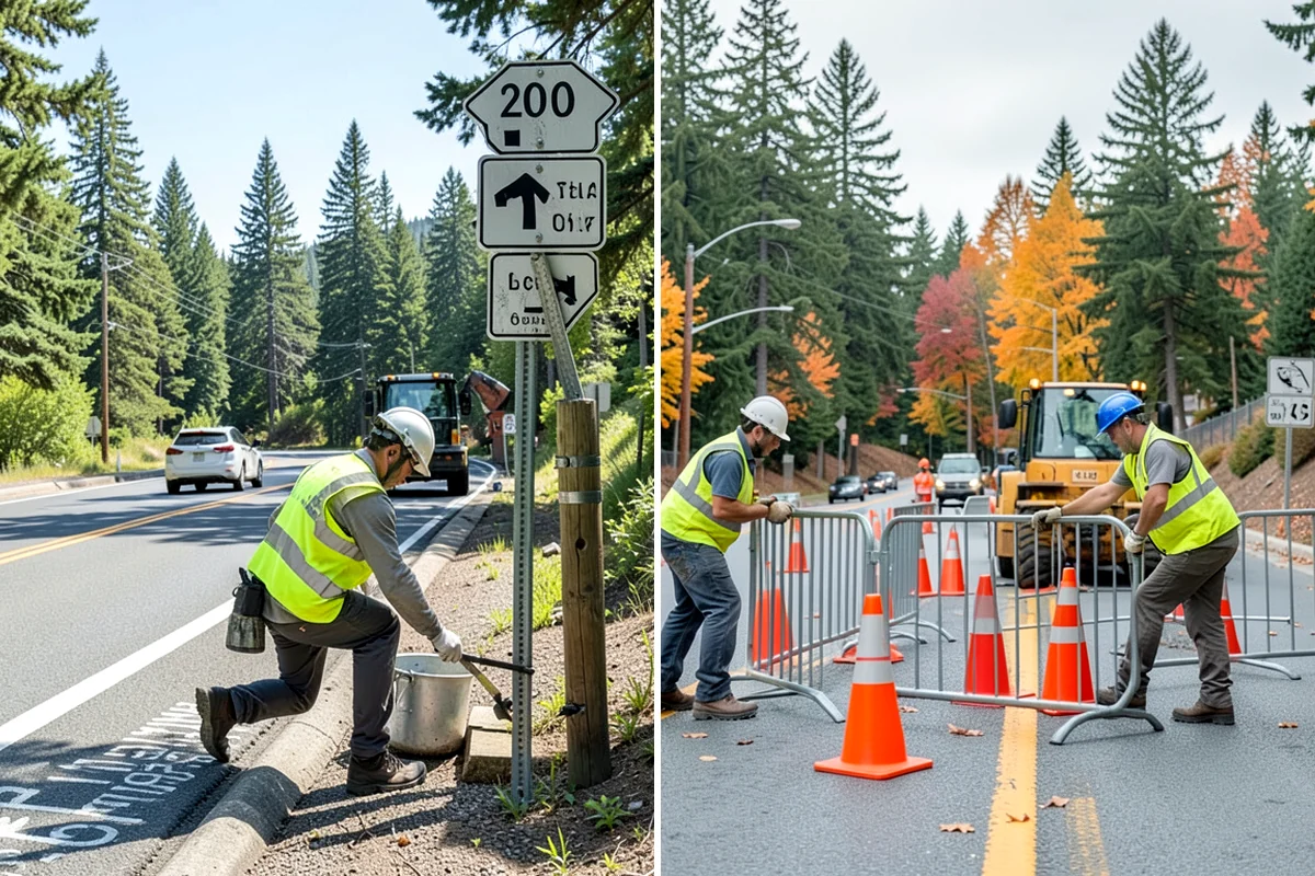 Curb Repairs in Arlington, Snohomish County, WA - Locate failed curb sections and check flow-line grade