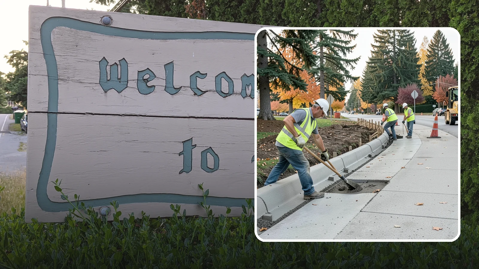 Curb Repairs in Brier, Snohomish County, WA - Curb and gutter repairs that restore drainage flow lines, edge protection, and roadway definition.