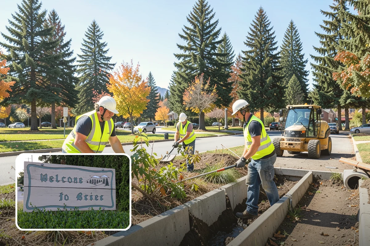 Curb Repairs in Brier, Snohomish County, WA - Restores continuous gutter flow to prevent ponding and pavement undermining