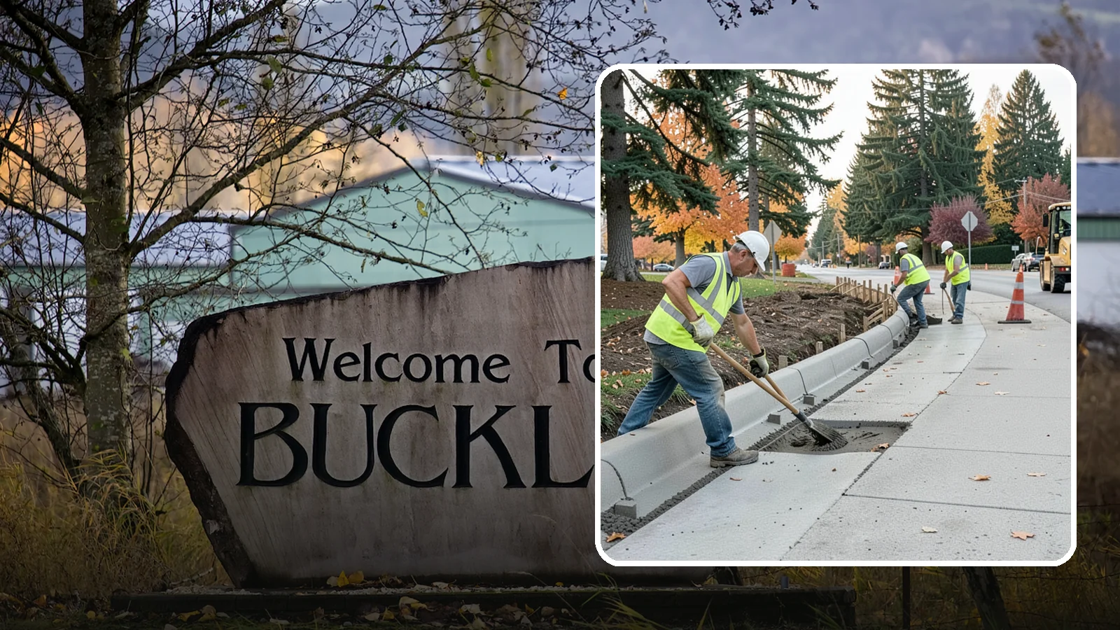 Curb Repairs in Buckley, Pierce County, WA - Curb and gutter repairs that restore drainage flow lines, edge protection, and roadway definition.