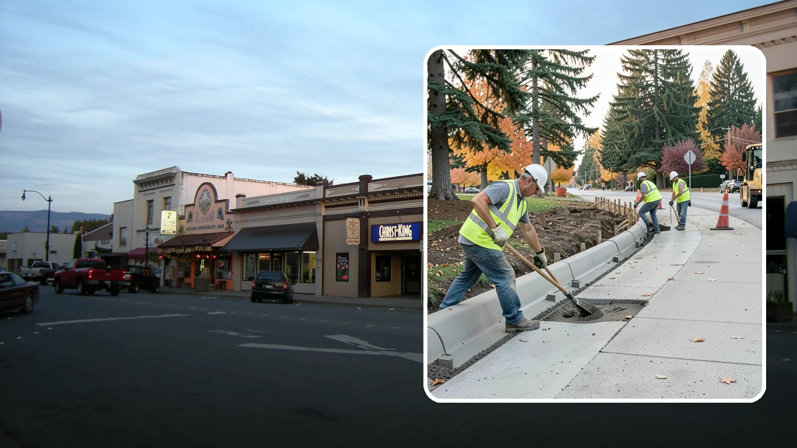 Curb Repairs in Burlington, Skagit County, WA - Curb and gutter repairs that restore drainage flow lines, edge protection, and roadway definition.