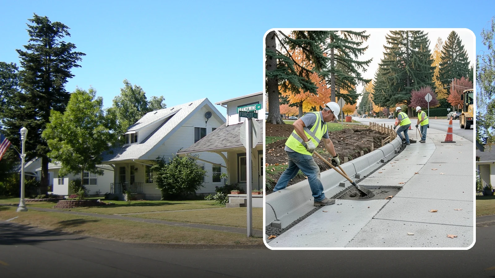 Curb Repairs in DuPont, Pierce County, WA - Curb and gutter repairs that restore drainage flow lines, edge protection, and roadway definition.