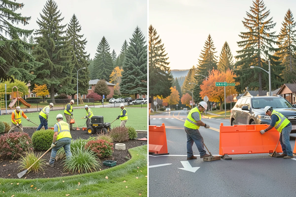 Curb Repairs in Eatonville, Pierce County, WA - Locate failed curb sections and check flow-line grade