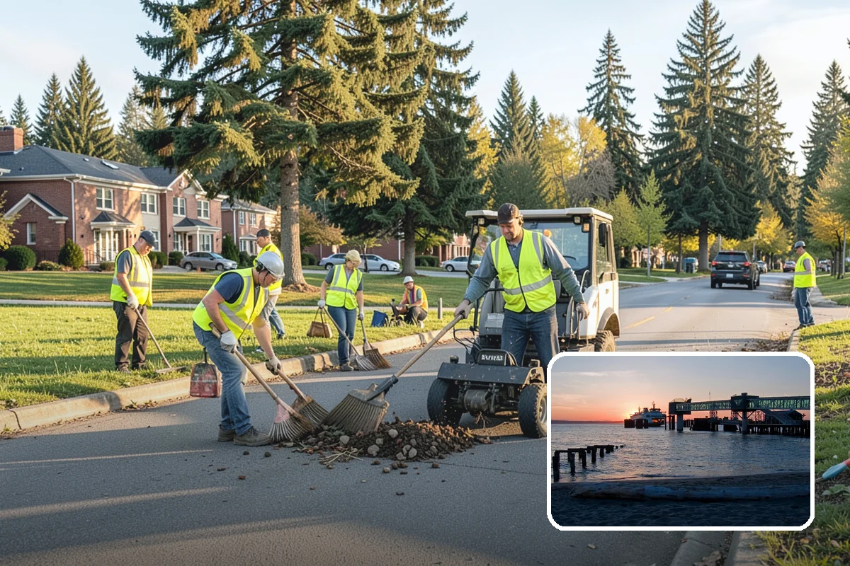 Curb Repairs in Edmonds, Snohomish County, WA - Restores continuous gutter flow to prevent ponding and pavement undermining