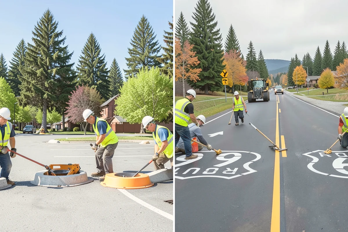 Curb Repairs in Edmonds, Snohomish County, WA - Locate failed curb sections and check flow-line grade