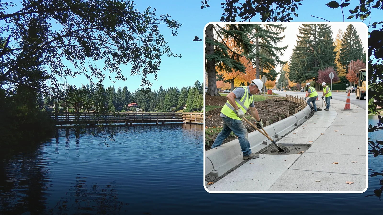 Curb Repairs in Federal Way, King County, WA - Curb and gutter repairs that restore drainage flow lines, edge protection, and roadway definition.