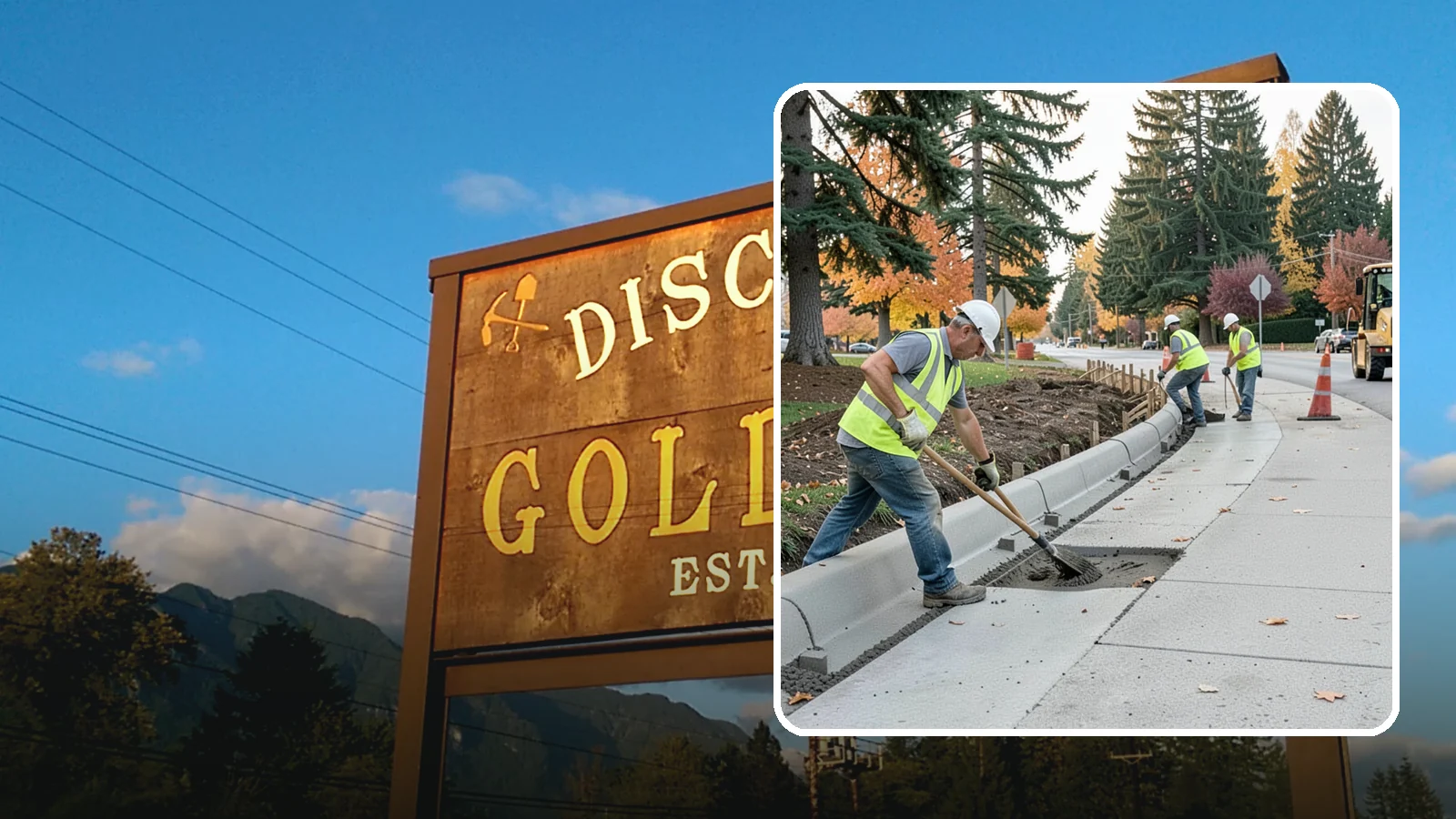 Curb Repairs in Gold Bar, Snohomish County, WA - Curb and gutter repairs that restore drainage flow lines, edge protection, and roadway definition.