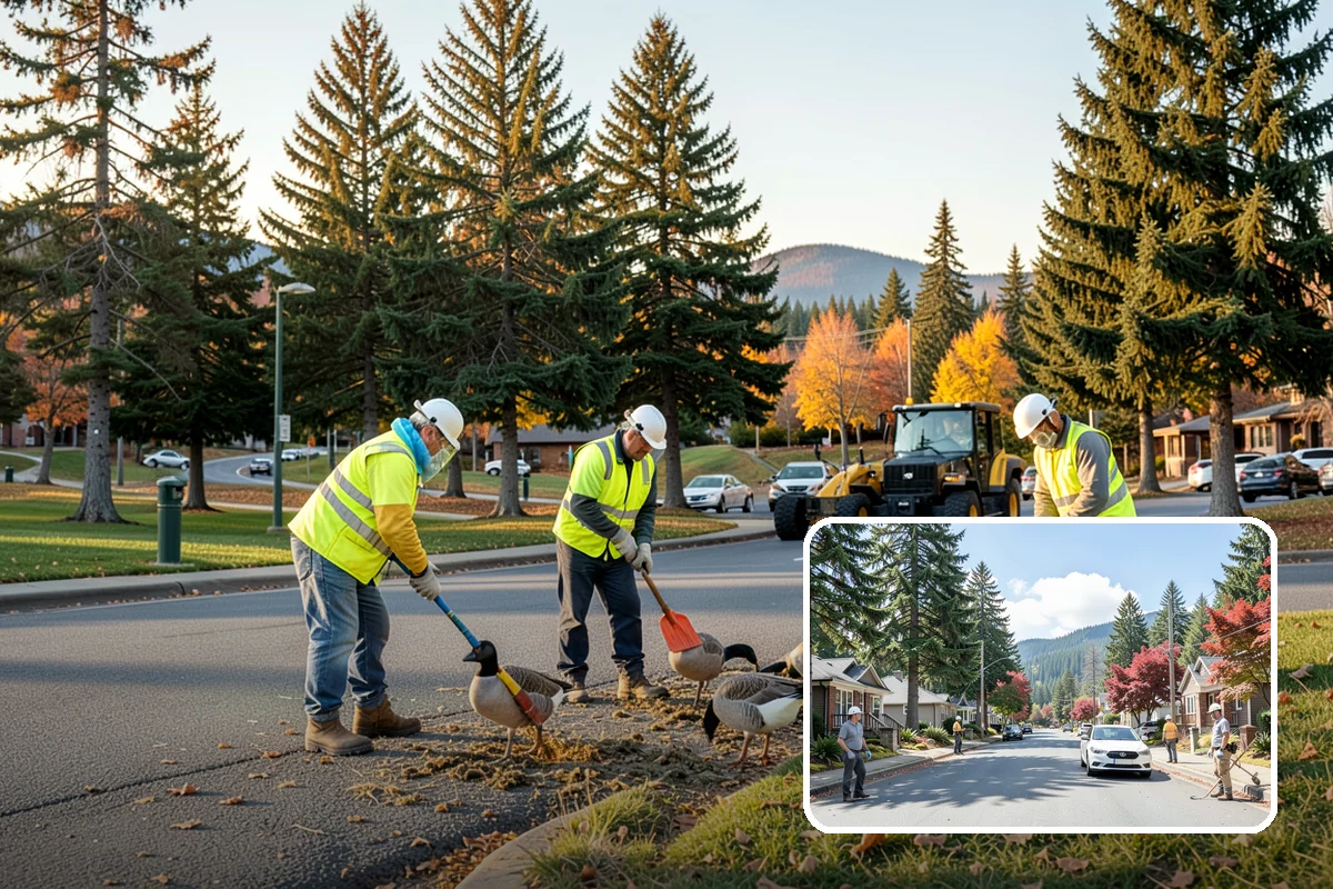 Curb Repairs in Hunts Point, King County, WA - Restores continuous gutter flow to prevent ponding and pavement undermining