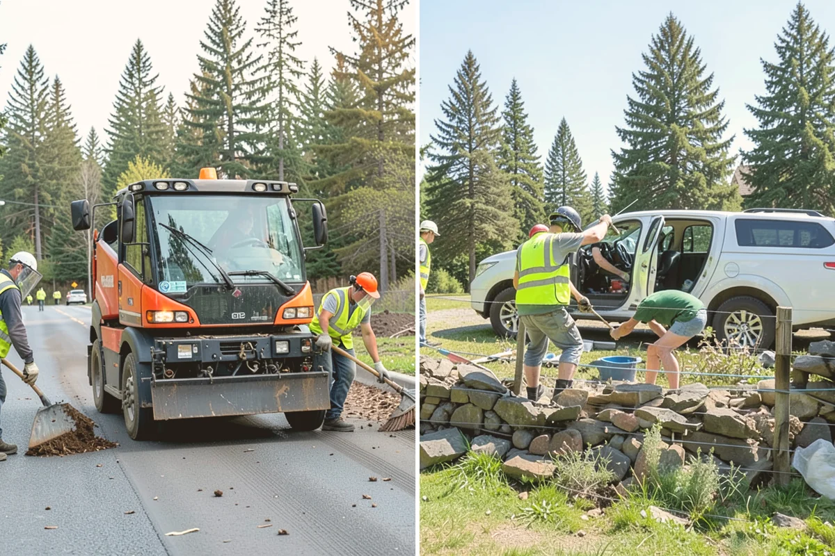 Curb Repairs in Kent, King County, WA - Locate failed curb sections and check flow-line grade