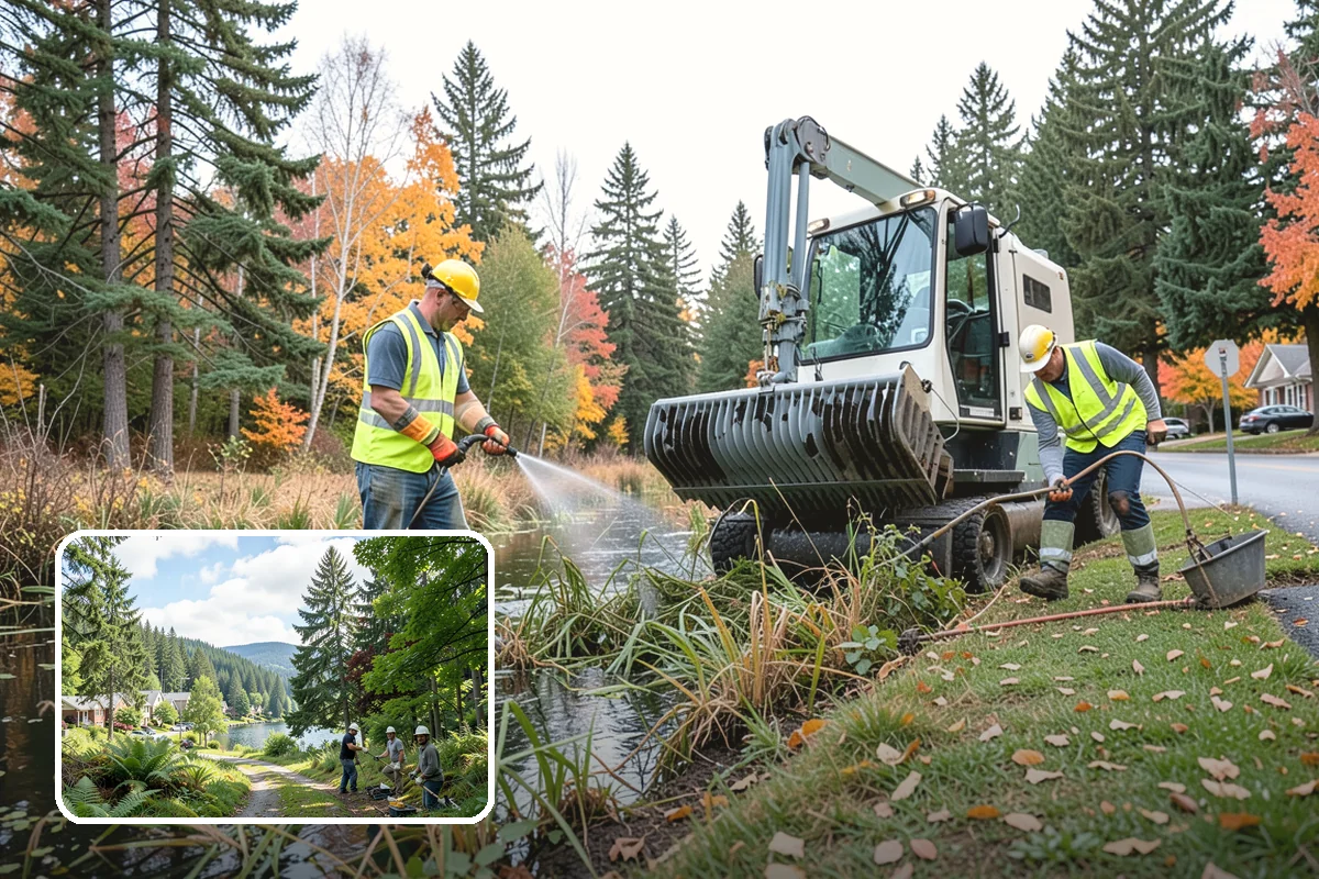 Curb Repairs in Lake Forest Park, King County, WA - Restores continuous gutter flow to prevent ponding and pavement undermining