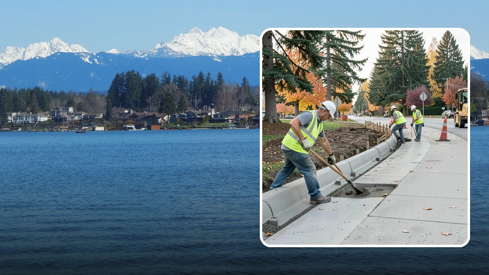 Curb Repairs in Lake Stevens, Snohomish County, WA - Curb and gutter repairs that restore drainage flow lines, edge protection, and roadway definition.