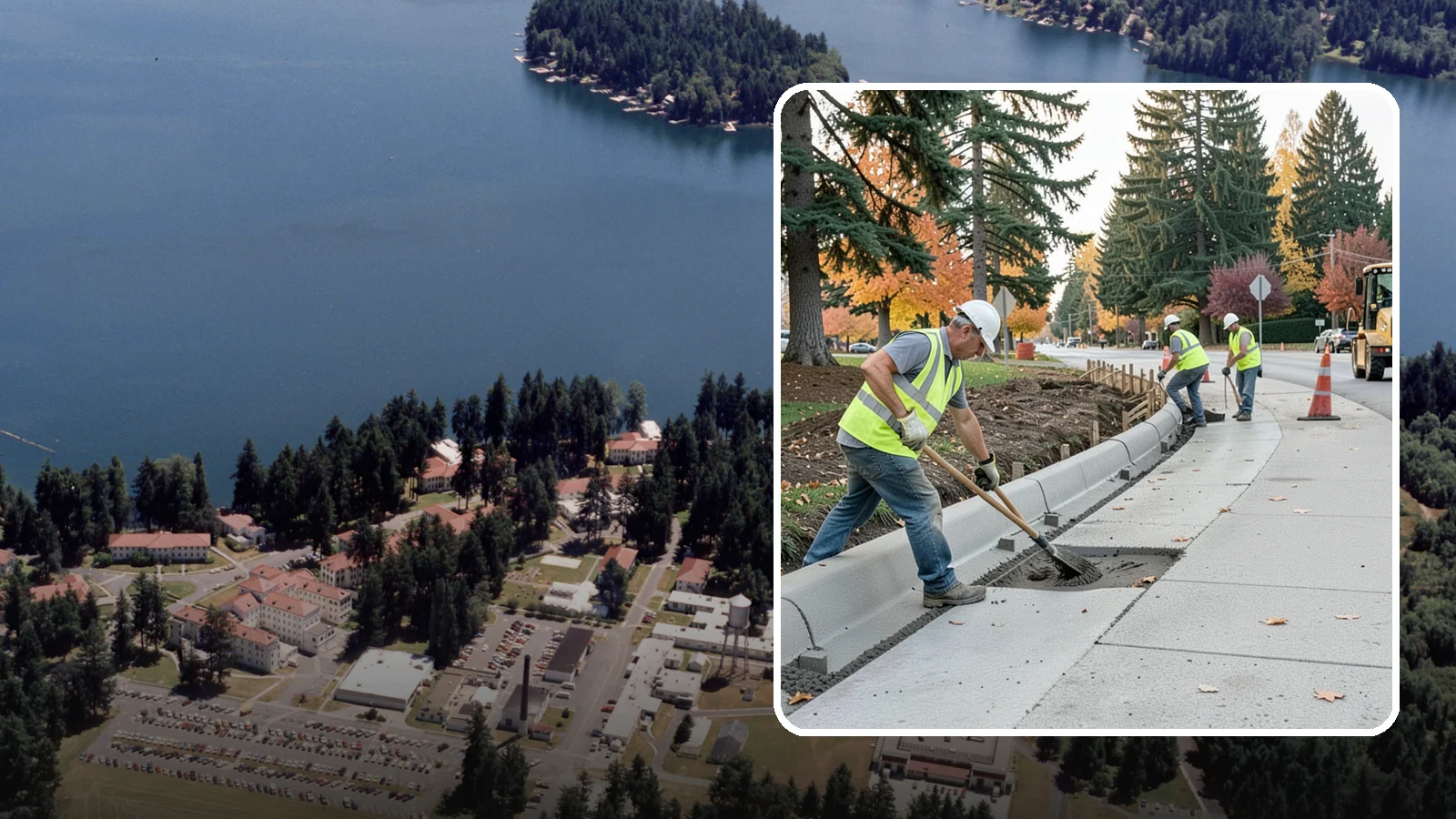 Curb Repairs in Lakewood, Pierce County, WA - Curb and gutter repairs that restore drainage flow lines, edge protection, and roadway definition.