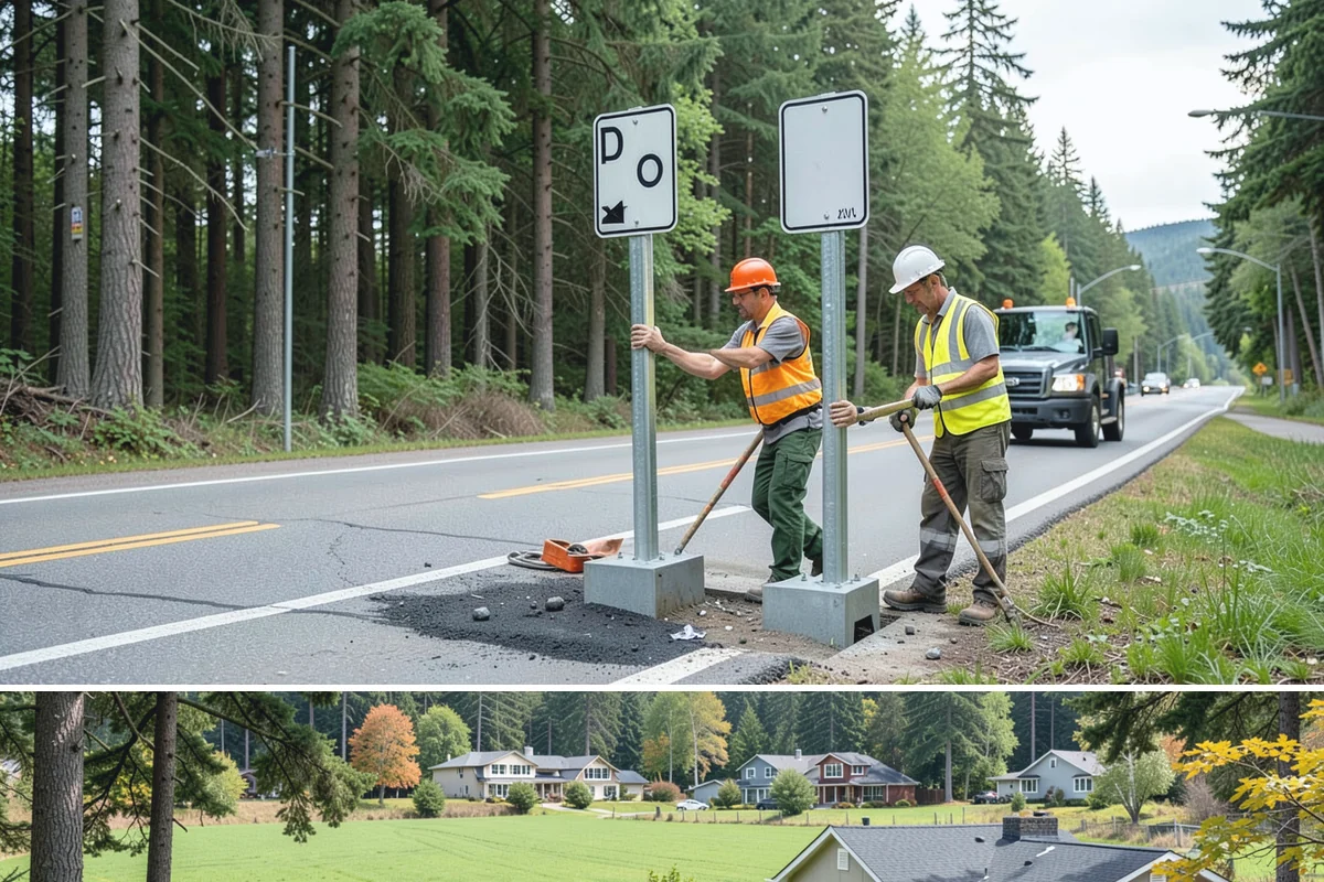 Curb Repairs in Lyman, Skagit County, WA - Curb repairs are best completed in the drier months so new concrete cures fully before it must carry heavy fall and winter gutter...