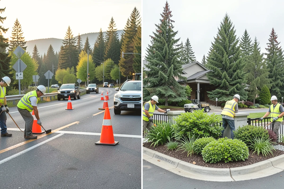 Curb Repairs in Mill Creek, Snohomish County, WA - Locate failed curb sections and check flow-line grade