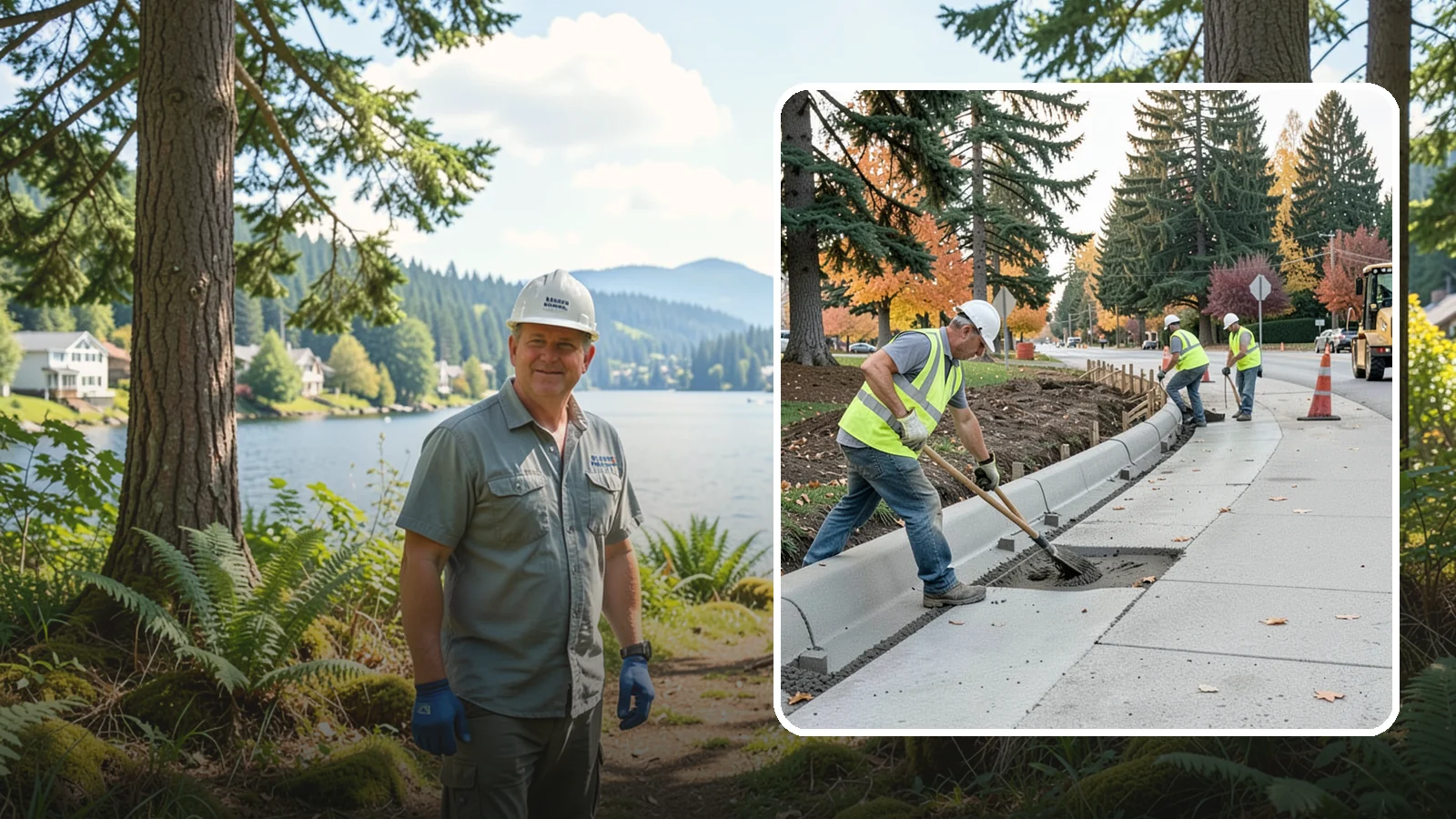 Curb Repairs in Milton, King County, WA - Curb and gutter repairs that restore drainage flow lines, edge protection, and roadway definition.