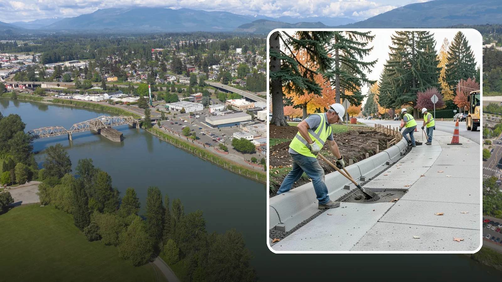 Curb Repairs in Mount Vernon, Skagit County, WA - Curb and gutter repairs that restore drainage flow lines, edge protection, and roadway definition.