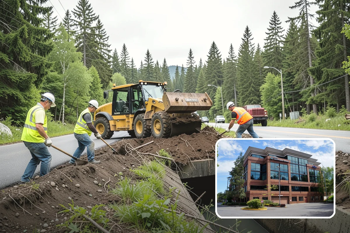 Curb Repairs in Mountlake Terrace, Snohomish County, WA - Restores continuous gutter flow to prevent ponding and pavement undermining