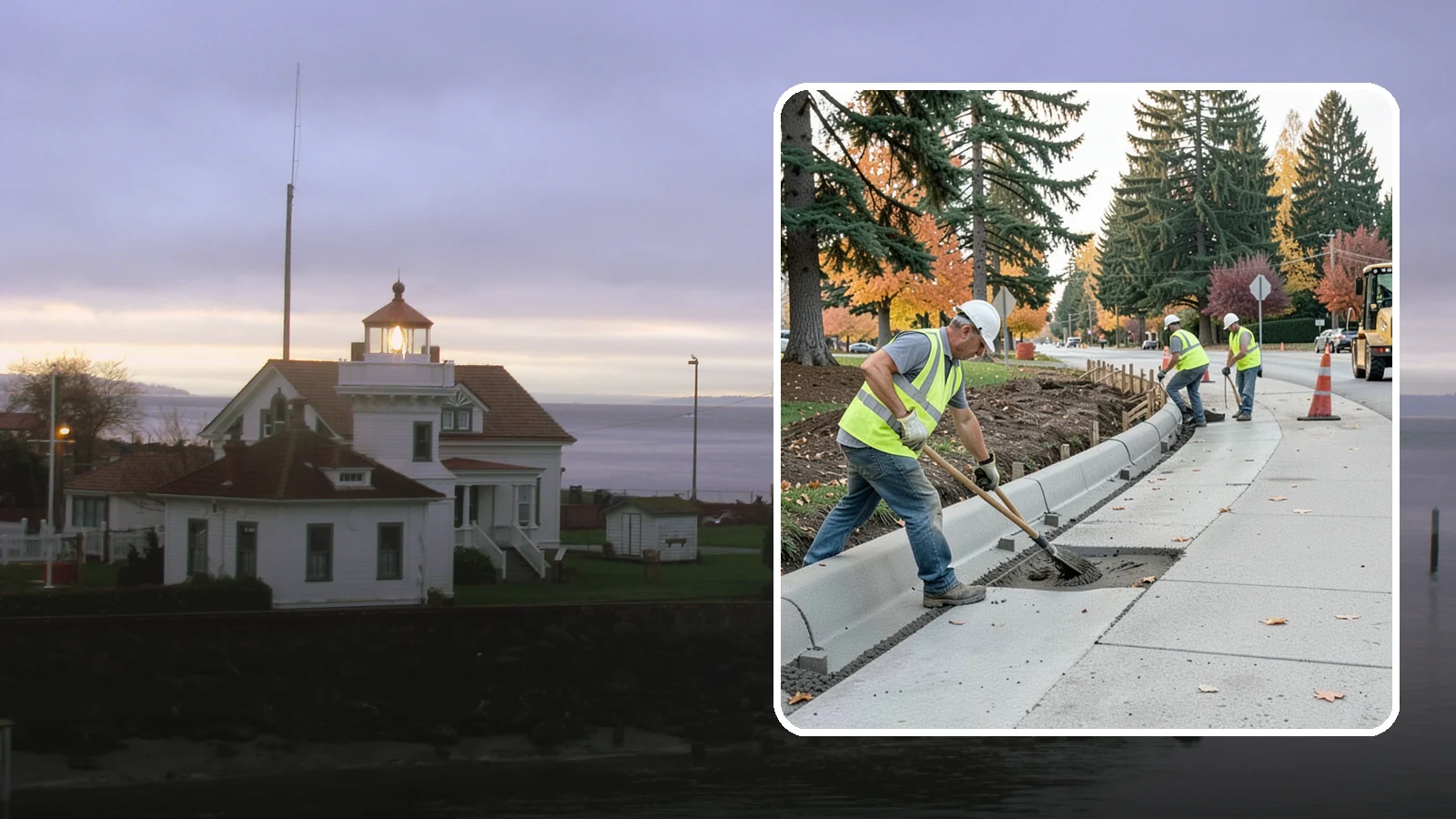 Curb Repairs in Mukilteo, Snohomish County, WA - Curb and gutter repairs that restore drainage flow lines, edge protection, and roadway definition.