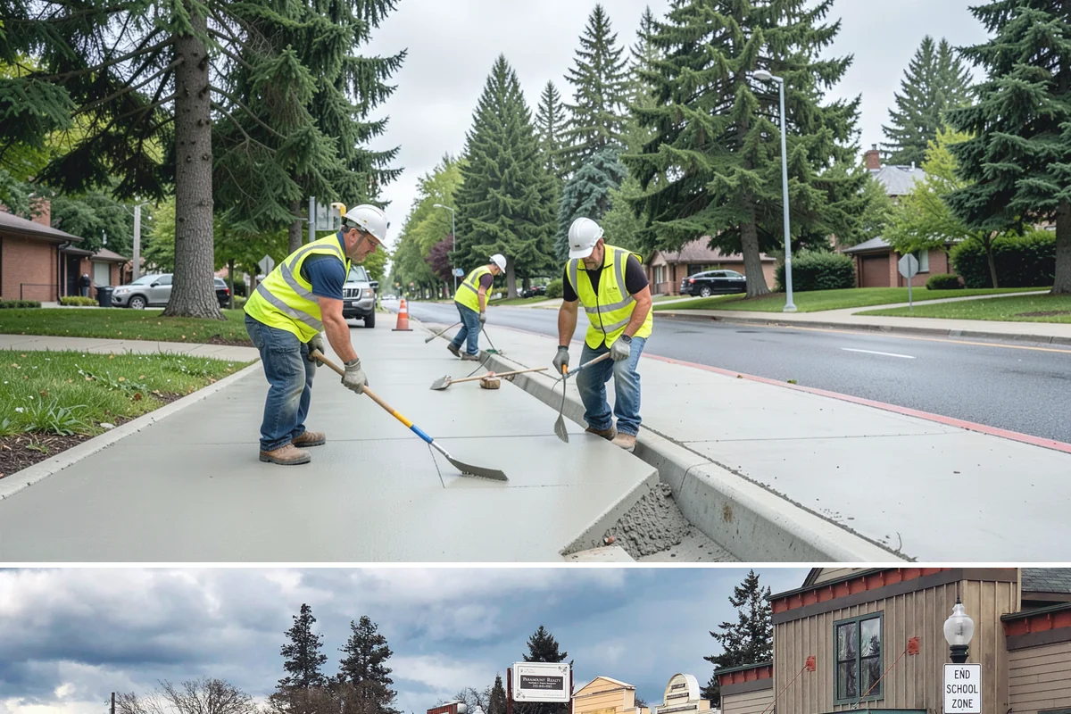 Curb Repairs in Roy, Pierce County, WA - Curb repairs are best completed in the drier months so new concrete cures fully before it must carry heavy fall and winter gutter...
