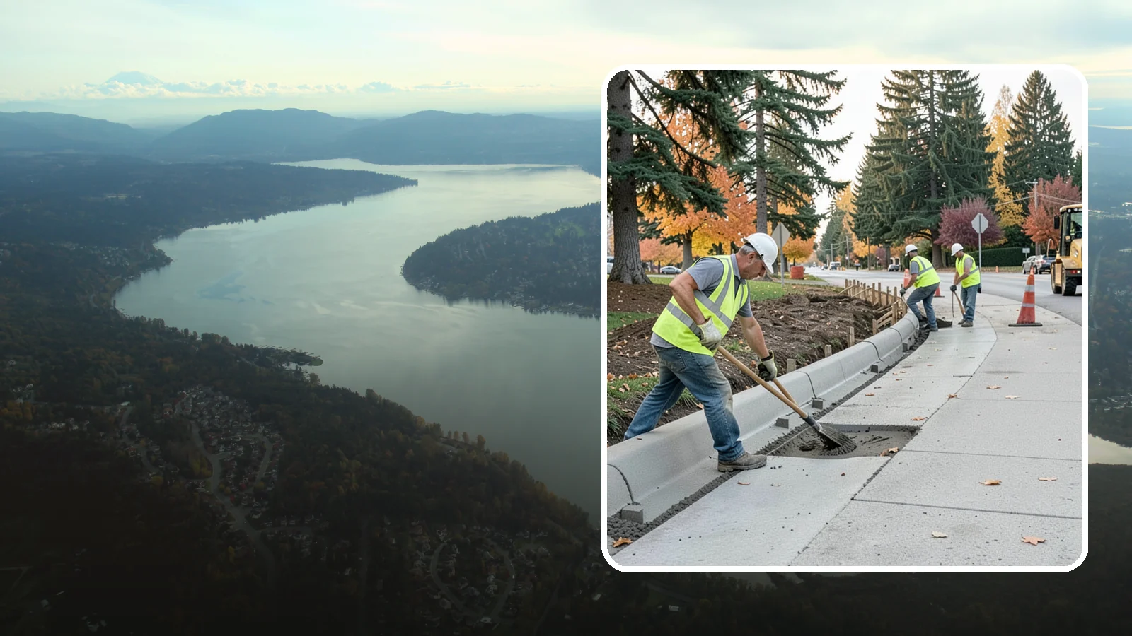 Curb Repairs in Sammamish, King County, WA - Curb and gutter repairs that restore drainage flow lines, edge protection, and roadway definition.