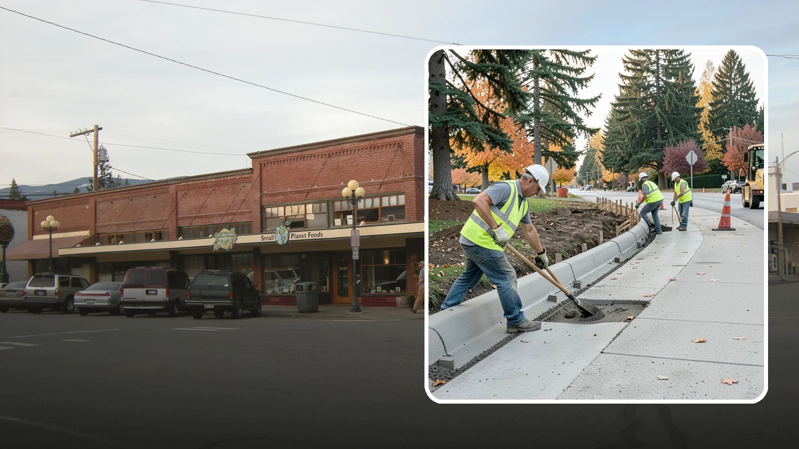 Curb Repairs in Sedro-Woolley, Skagit County, WA - Curb and gutter repairs that restore drainage flow lines, edge protection, and roadway definition.