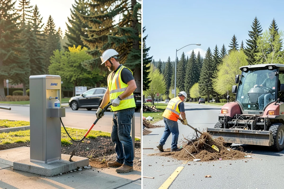 Curb Repairs in Shoreline, King County, WA - Locate failed curb sections and check flow-line grade
