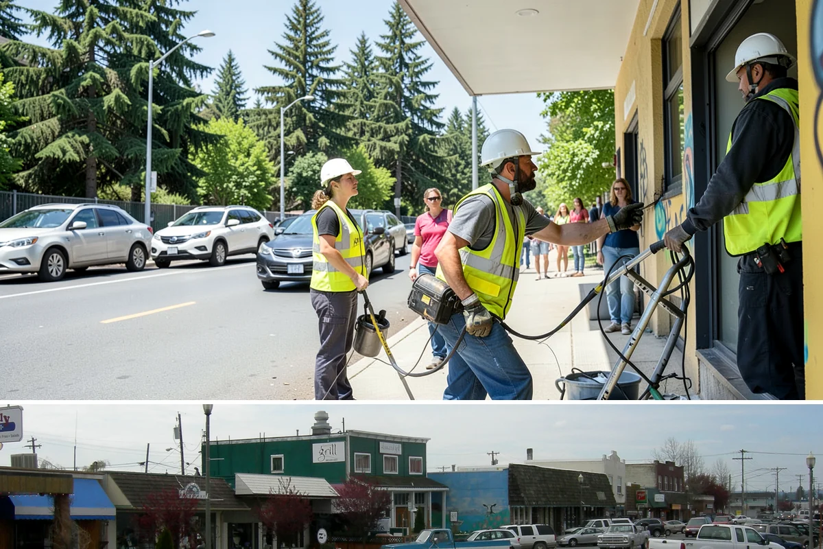 Curb Repairs in Stanwood, Snohomish County, WA - Curb repairs are best completed in the drier months so new concrete cures fully before it must carry heavy fall and winter gutter...