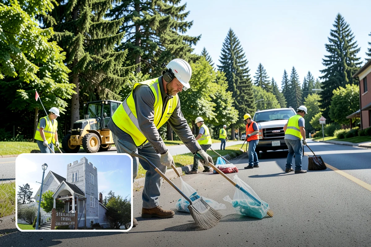 Curb Repairs in Steilacoom, Pierce County, WA - Restores continuous gutter flow to prevent ponding and pavement undermining