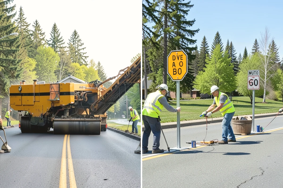 Curb Repairs in Steilacoom, Pierce County, WA - Locate failed curb sections and check flow-line grade