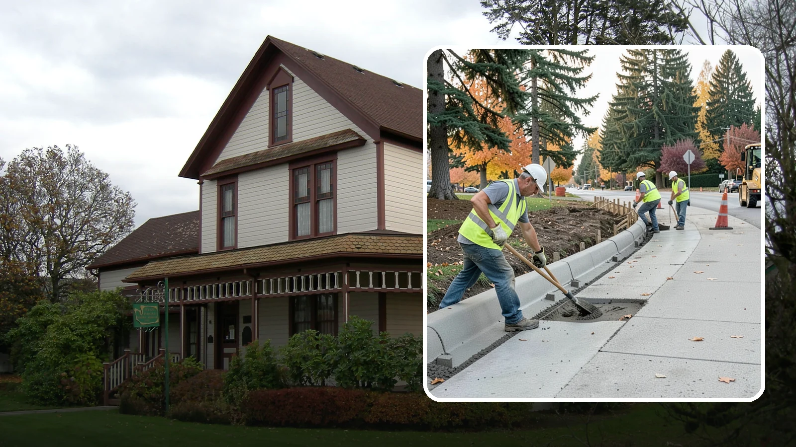 Curb Repairs in Sumner, Pierce County, WA - Curb and gutter repairs that restore drainage flow lines, edge protection, and roadway definition.