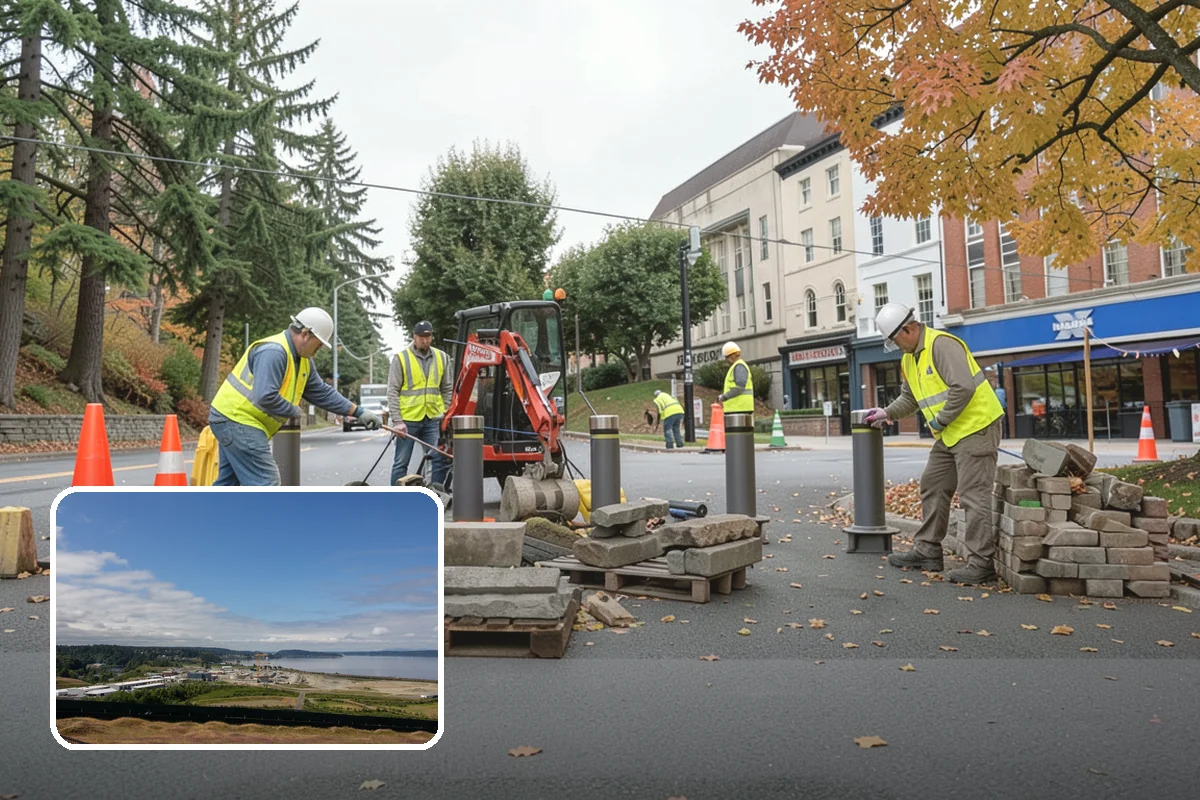 Curb Repairs in University Place, Pierce County, WA - Restores continuous gutter flow to prevent ponding and pavement undermining