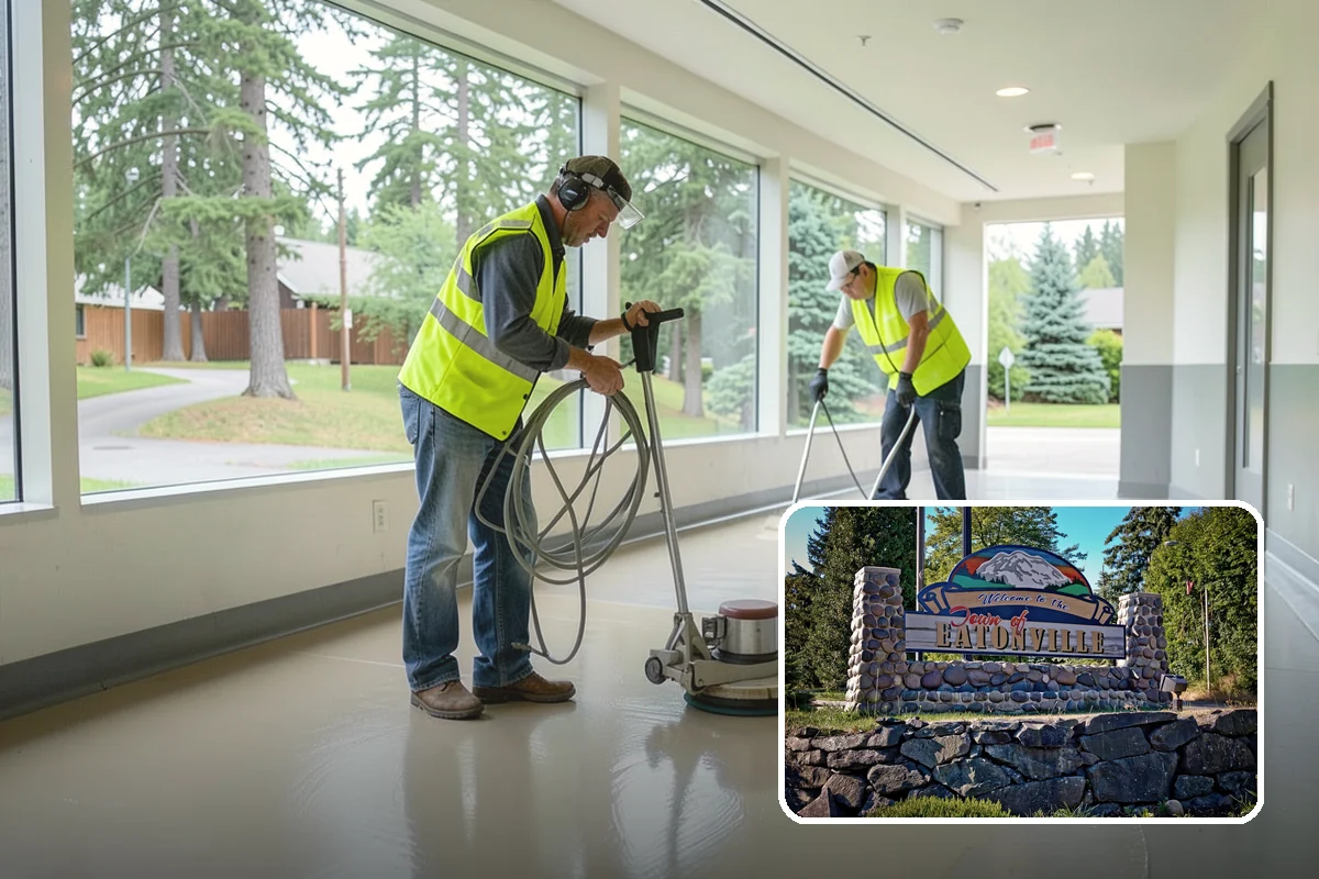 Day Porter Services in Eatonville, Pierce County, WA - Real-time response to spills and restroom issues